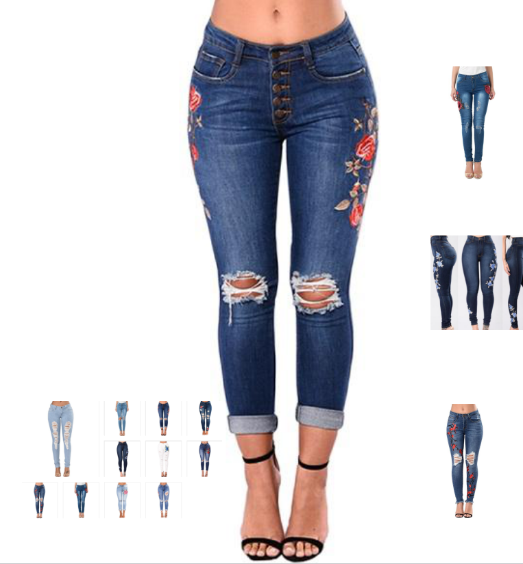 Ripped Jeans For Women Women Jeans Pencil Pants Denim Jeans from Eternal Gleams