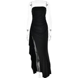 Glamour Goddess: Strapless Split Long Dress from Eternal Gleams