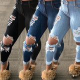 Explosion style ripped denim trousers from Eternal Gleams