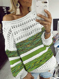 Vivid Print Round Neck Sweater from Eternal Gleams