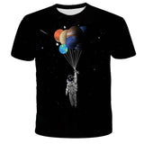 Digital print astronaut t-shirt for kids in various sizes