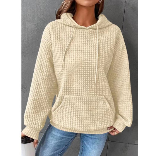 Women's Loose Casual Solid Color Long-sleeved Sweater from Eternal Gleams