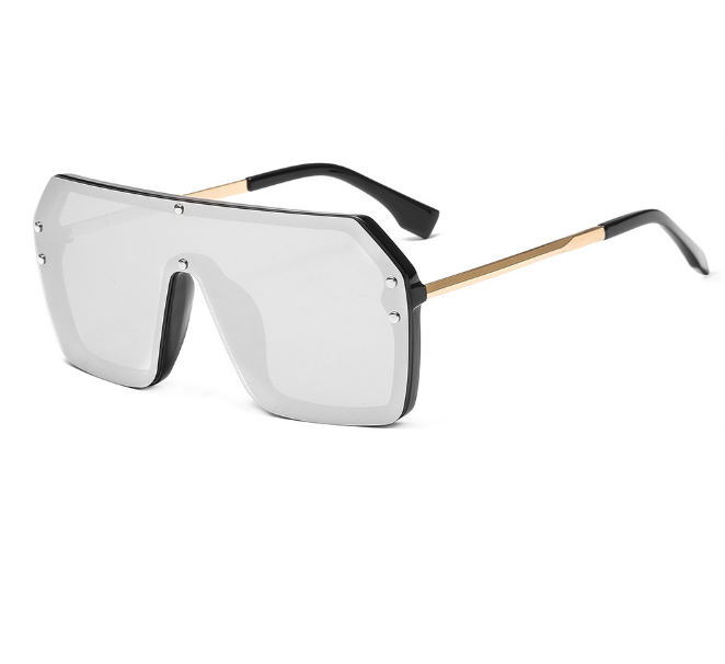 Oversized Square Sunglasses - Mirrored UV400 - Bold Style from Eternal Gleams