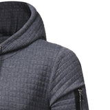 Men Sweatshirt Hoodie With Arm Zipper Long Sleeve Slim Tops from Eternal Gleams