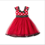 Sleeveless Polka Dot Bow Princess Dress for Girls from Eternal Gleams.