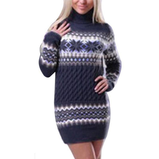 Festive Comfort: Women's Christmas Turtleneck Sweater from Eternal Gleams