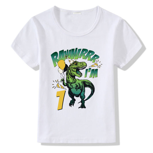 Children's T-shirt Numbers 1-9 Birthday T-shirt from Eternal Gleams