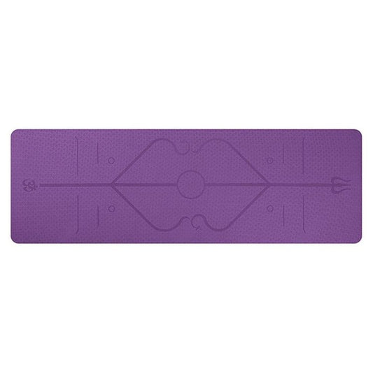 ZenFlow TPE Yoga Mat with Position Line | Eco-Friendly & Non-Slip from Eternal Gleams