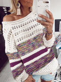 Vivid Print Round Neck Sweater from Eternal Gleams