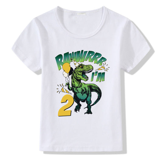 Children's T-shirt Numbers 1-9 Birthday T-shirt from Eternal Gleams