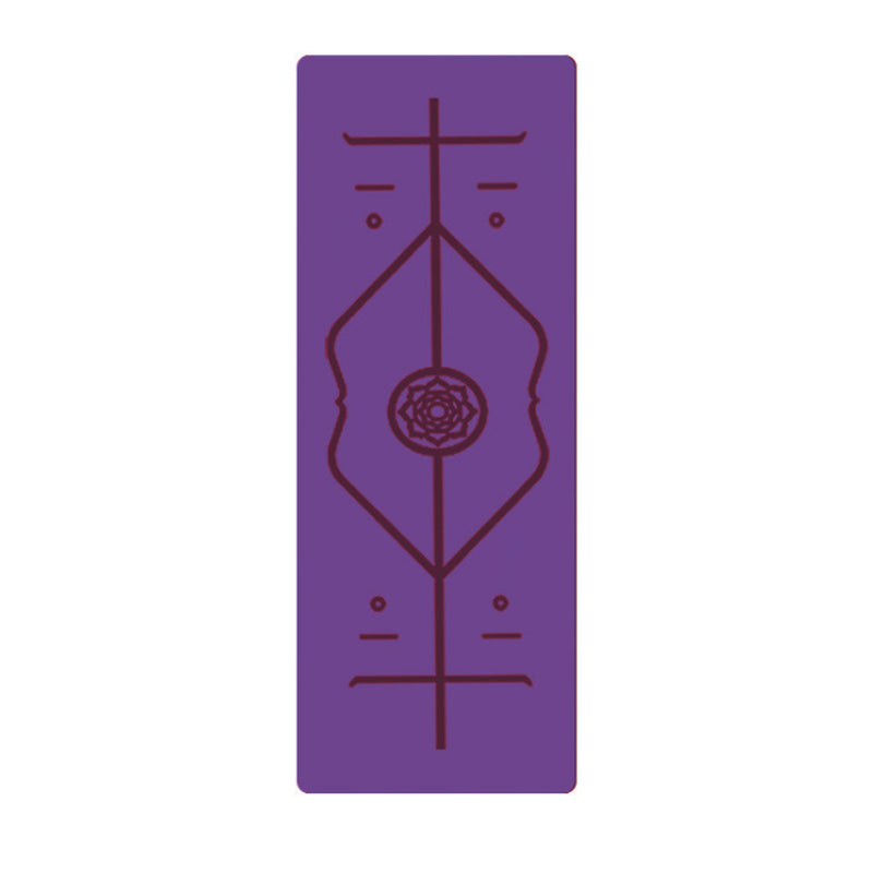 ZenFlow TPE Yoga Mat with Position Line | Eco-Friendly & Non-Slip from Eternal Gleams