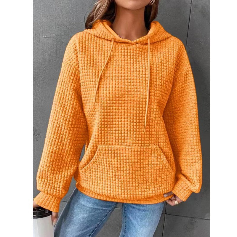 Women's Loose Casual Solid Color Long-sleeved Sweater from Eternal Gleams