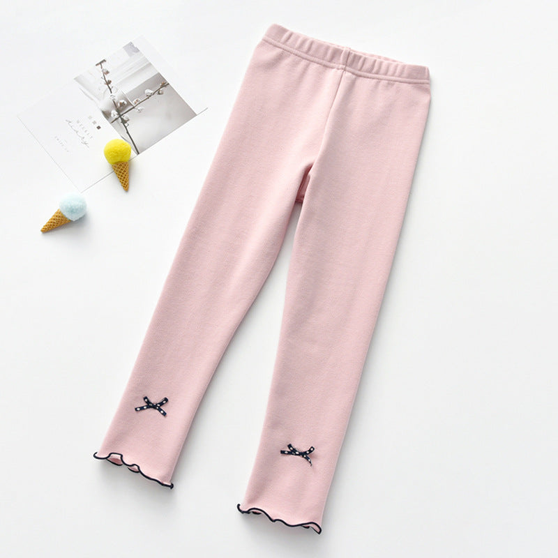 Chic Bow-Tie Leggings for Girls from Eternal Gleams