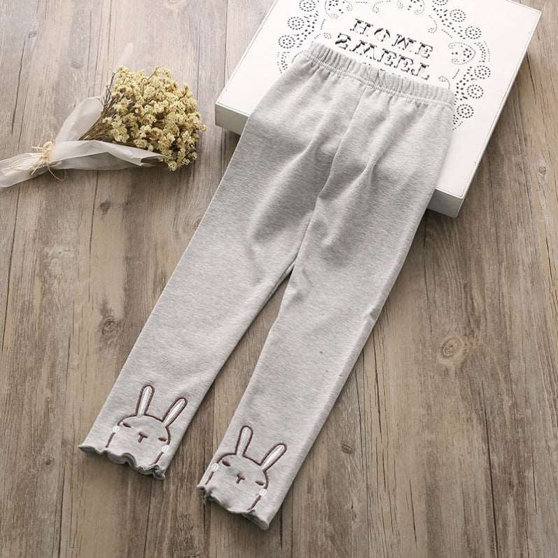 Chic Comfort: Girls' Natural Cotton Leggings