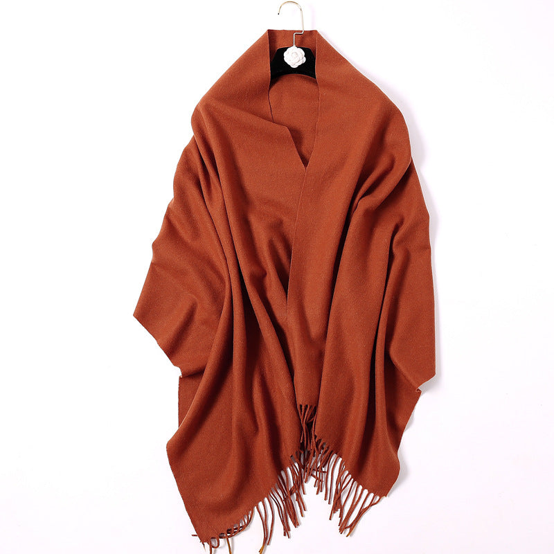 Luxury Cashmere Comfort: Women's Thick Wool Scarf from Eternal Gleams