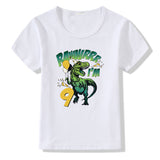 Children's T-shirt Numbers 1-9 Birthday T-shirt from Eternal Gleams