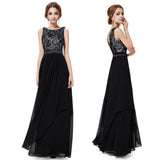 Ethereal Fusion: Lace Spliced Irregular Chiffon Dress from Eternal Gleams