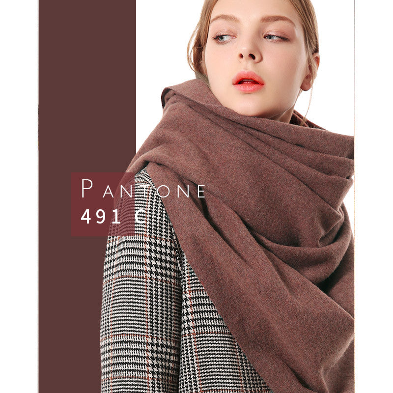 Luxury Cashmere Comfort: Women's Thick Wool Scarf from Eternal Gleams