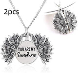 You Are My Sunshine Sunflower Necklace for Women and Men from Eternal Gleams