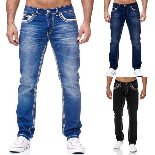 Urban Edge Men's Jeans: Versatile Style, Unmatched Comfort from Eternal Gleams