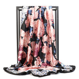 Elegance in Silk: Large Square Simulation Silk Scarf from Eternal Gleams