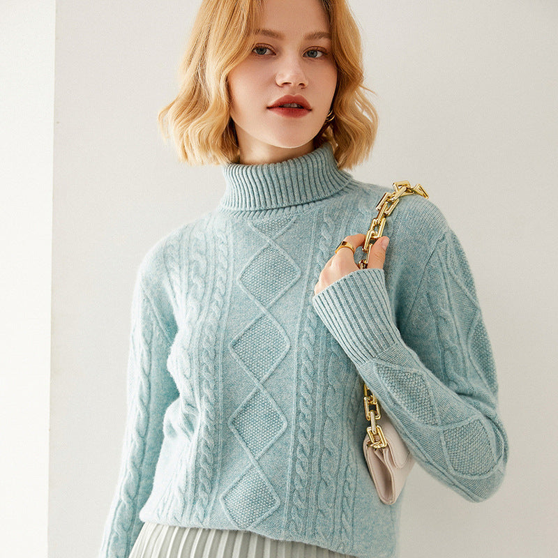 Luxury Cashmere Turtleneck Sweater: Embrace Elegance