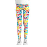 Whimsy Wonderland: Digital Print Girls Leggings from Eternal Gleams