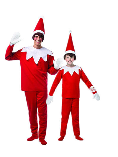 Halloween-Elfenkostüme im Weihnachtsregal