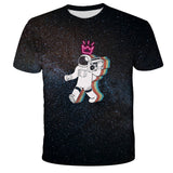 Digital print astronaut t-shirt for kids in various sizes