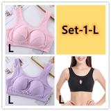 Cotton Anti-expansion Anti-Sag Gathering Adjustment Sports Bra from Eternal Gleams