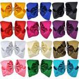 Large sparkly bow clip with drill (12 pieces Set)