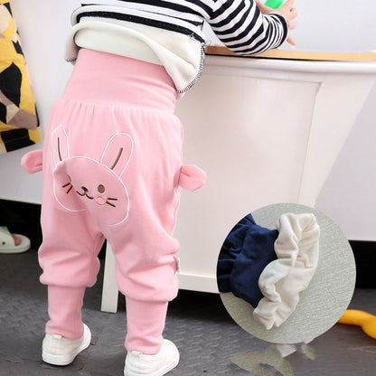 Children's Clothing Baby Plus Velvet Pants Autumn And Winter