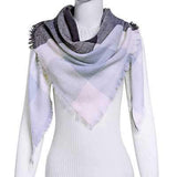 Chic Geometric Elegance: Women's Triangle Scarf from Eternal Gleams