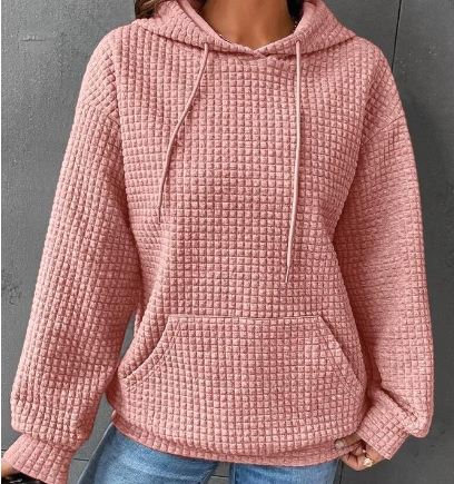 Women's Loose Casual Solid Color Long-sleeved Sweater from Eternal Gleams