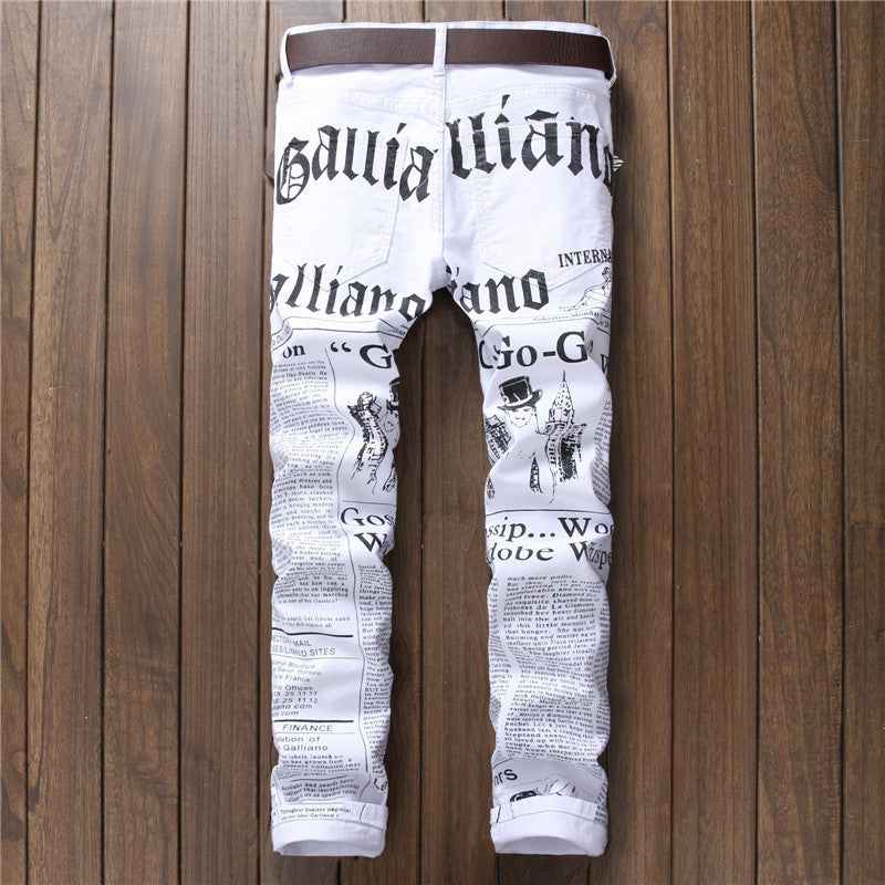 Newspaper jeans from Eternal Gleams