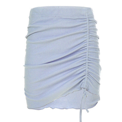 Threaded drawstring pleated skirt skirt from Eternal Gleams