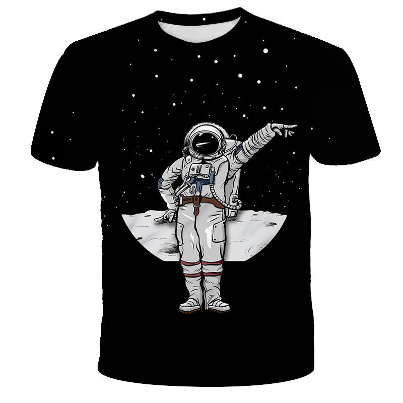Digital print astronaut t-shirt for kids in various sizes