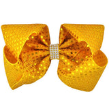 Large sparkly bow clip with drill (12 pieces Set)