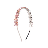 French Retro High-grade Hair Accessories Metal Texture Headband Rhinestone from Eternal Gleams