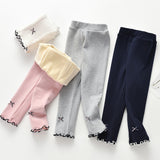 Chic Bow-Tie Leggings for Girls from Eternal Gleams