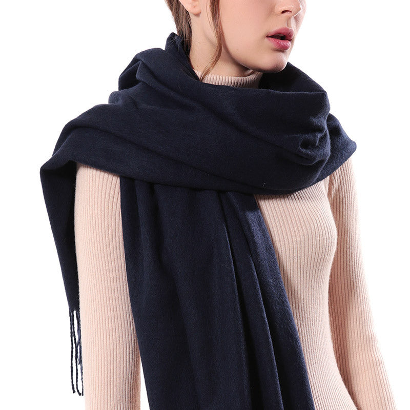 Luxury Cashmere Comfort: Women's Thick Wool Scarf from Eternal Gleams