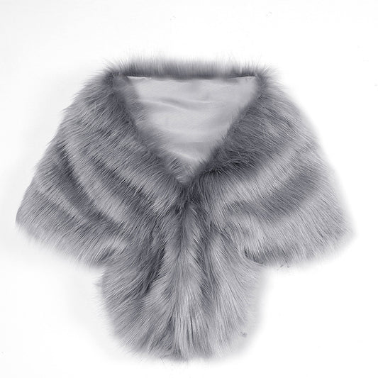 Winter Chic: Shawl Tops with Artificial Fur