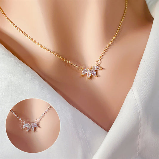 Minimalist Shining Flower Petal Necklace for Women and Girls from Eternal Gleams