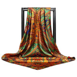 Elegance in Silk: Large Square Simulation Silk Scarf from Eternal Gleams