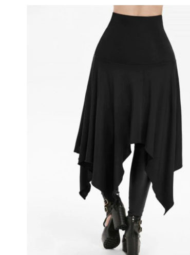 Irregular goth skirt from Eternal Gleams