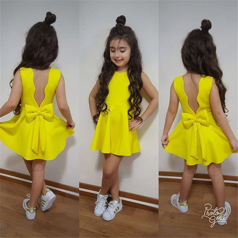 Kids Clothes Dress Baby Sleeveless Girl Clothing Years from Eternal Gleams