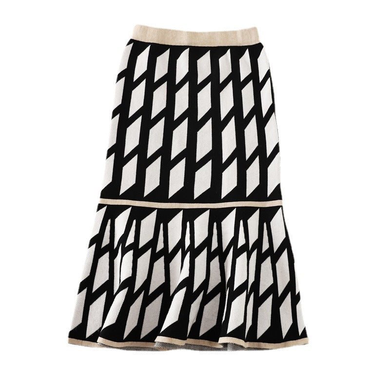 Women's Fashion Ruffles Wool Skirt from Eternal Gleams