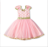 Sleeveless Polka Dot Bow Princess Dress for Girls from Eternal Gleams.