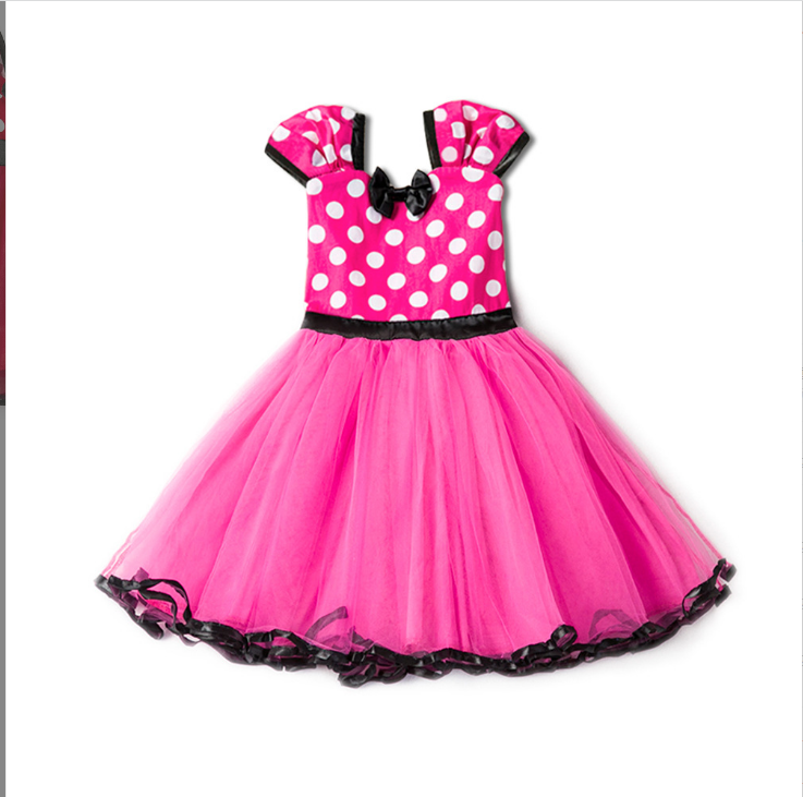 Sleeveless Polka Dot Bow Princess Dress for Girls from Eternal Gleams.