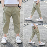 Summer Cotton And Linen Trousers Children's Casual Pants from Eternal Gleams